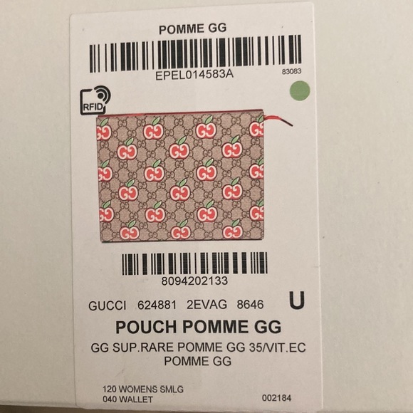 GUCCI GG Supreme Monogram Apple Cosmetic Case - Picture 6 of 7